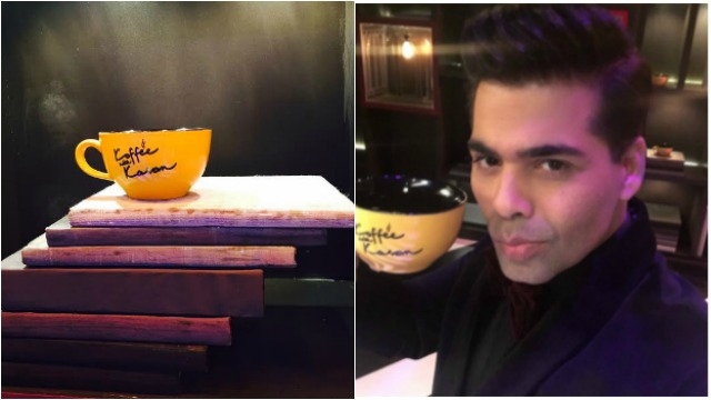 Karan Johar and His Yellow Mug for Season 5 (DNA)