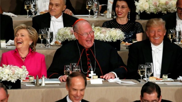 Cardinal Dolan On Sitting Between Clinton and Trump: They Were 'Courteous'