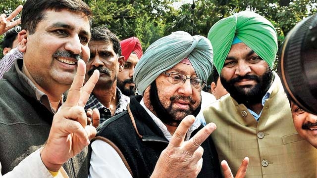 Captain Amarinder Singh sworn-in as Punjab Chief Minister