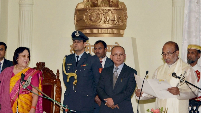 मणिपुर मुख्यमंत्री शपथ ग्रहण समारोह