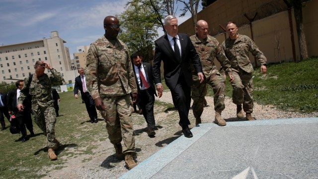 Image result for Jim Mattis visits Afghanistan