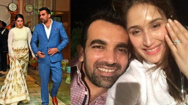 Image result for zaheer and sagarika engagement zee