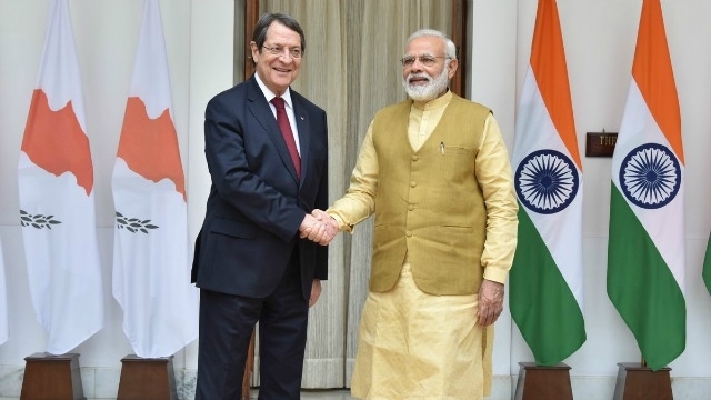 PM Modi, Swaraj meet Cyprus President to discuss bilateral cooperation PM Modi, Swaraj meet Cyprus President to discuss bilateral cooperation