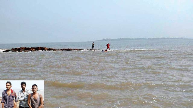 Lifeguard rescues 3 men at Aksa beach