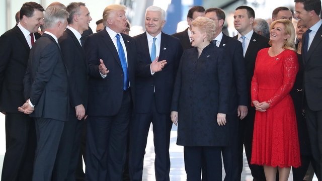 Trump omits defense pact in North Atlantic Treaty Organisation speech