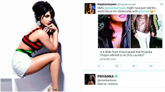 Priyanka Chopra referred to Shah Rukh Khan as her ex?