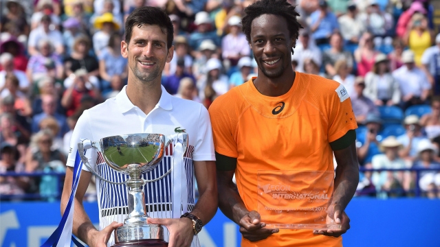 Djokovic Handles Monfils for 2nd 2017 Title at ATP Eastbourne Djokovic Handles Monfils for 2nd 2017 Title at ATP Eastbourne