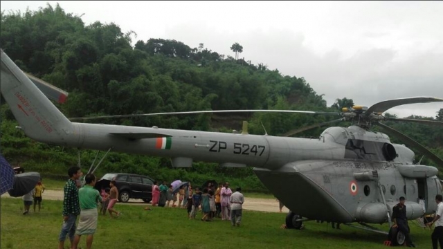 Rijiju escapes unhurt as chopper makes emergency landing in Itanagar Rijiju escapes unhurt as chopper makes emergency landing in Itanagar