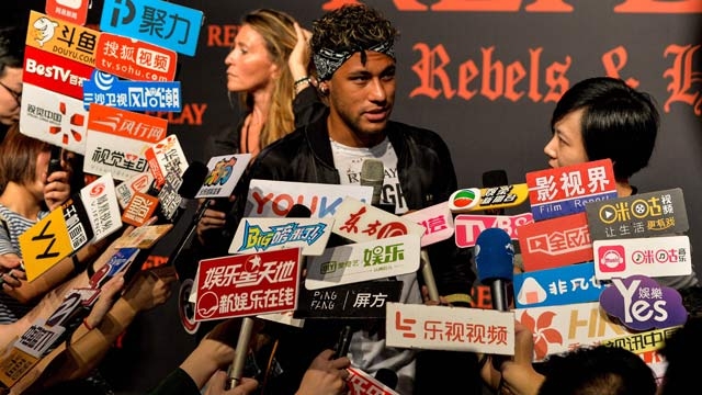 neymar in tiongkok 2017