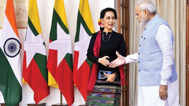 Image result for modi's visit to myanmar