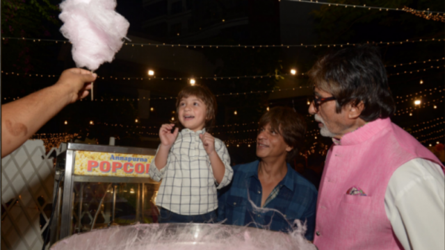 'Delectable' AbRam think's Big-B to be his dad's 'Papa'