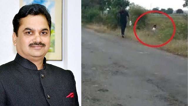 BJP Minister Ram Shinde caught urinating on roadside