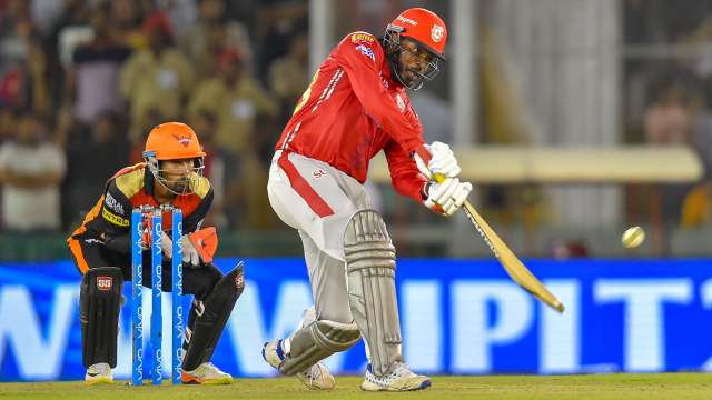 Gayle hit the first ton of the season. (IANS)