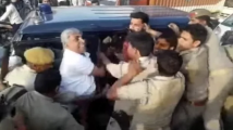 BJP MLA Sanjay Tyagi tussles with Meerut police