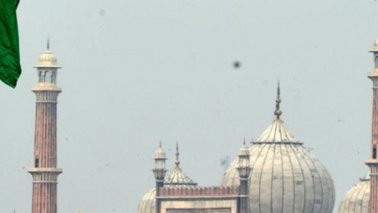 Prime Minister Narendra Modi at the Red Fort in Delhi on India's 69th Independence Day morning