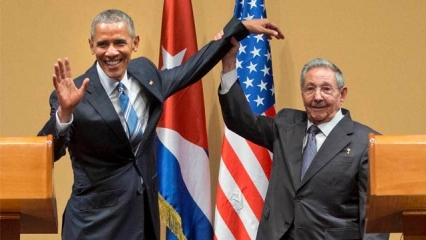 Obama with Castro