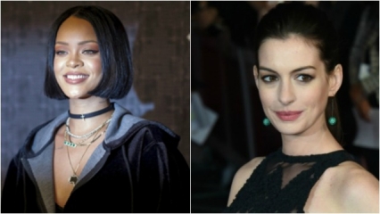 Rihanna and Anne Hathaway
