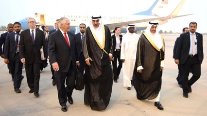 Rex Tillerson, Qatar, Saudi Arabia, Al Jazeera, Donald Trump, Iraq, Baharain, Syria, Mosul, Turkey, Tehran, terror financing