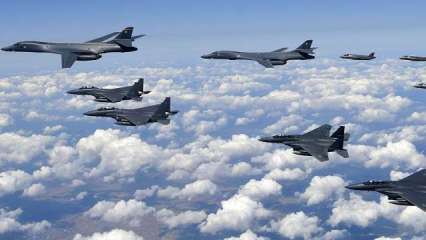 US military flies bombers over Korean Peninsula, Trump discusses options with defence officials